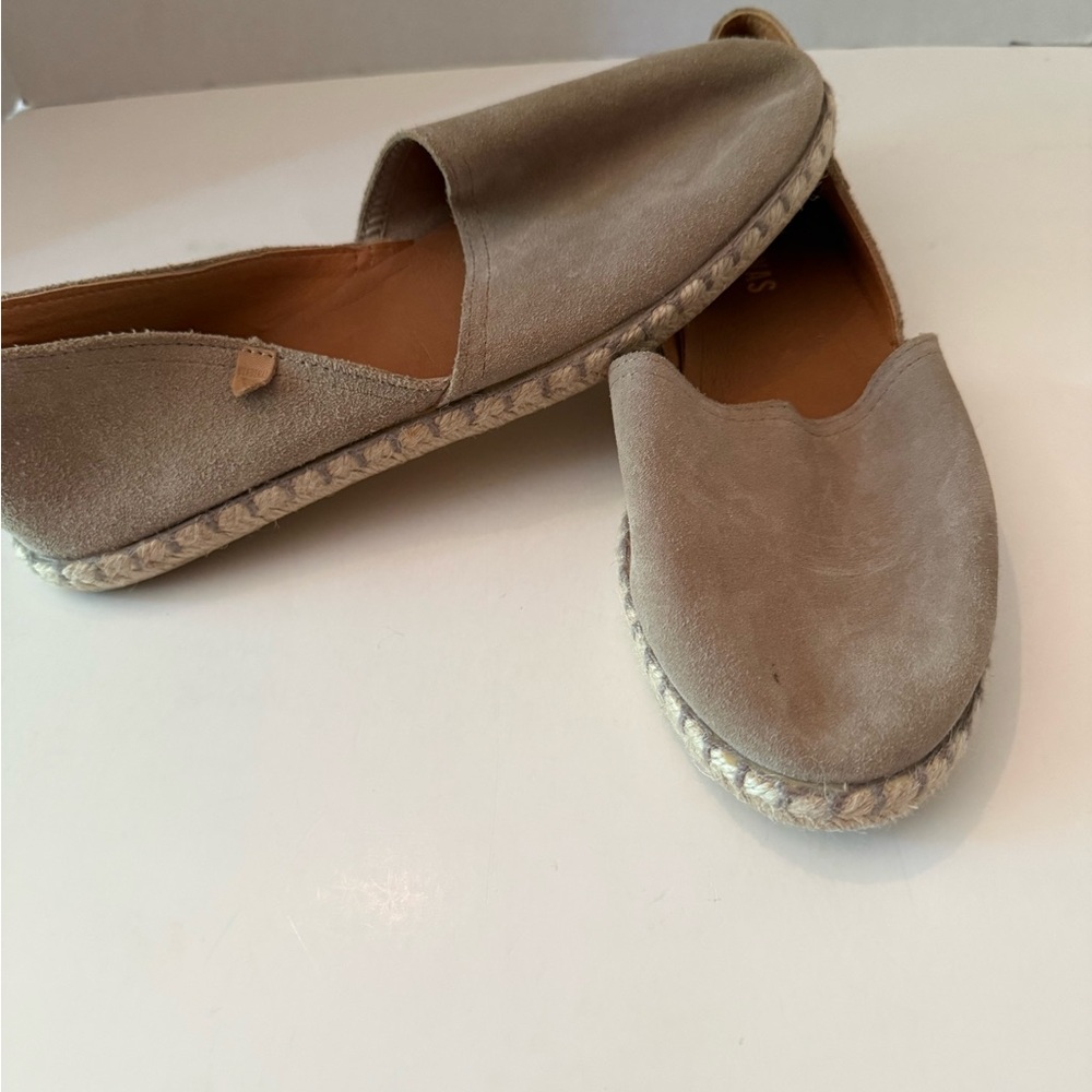 Verbenas Carmen Espradille Tan Leather Loafers #41 US Men’s 8/Women’s 10 NEW